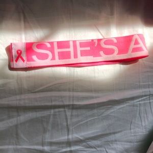 Under Armour breast cancer headband